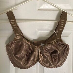 Bali Satin Tracings Minimizer Bra 34D Coffee